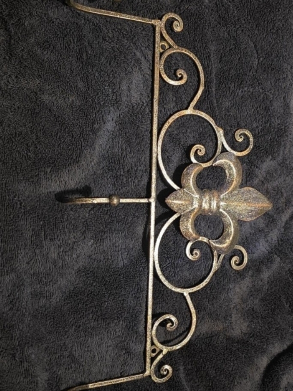 Ornate Metal Wall Accent Hook - Decorative Home Wall Decor
